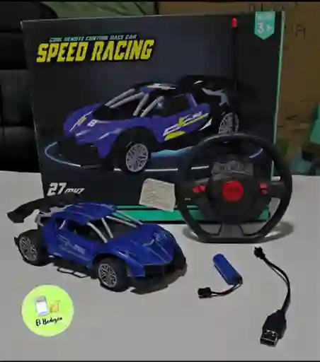 Carro De Juguete Control Remoto Speed Racing Color Azul