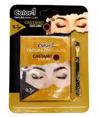 Color 1 Tintura Para Cejas Con Cepillo Castaño Oscuro