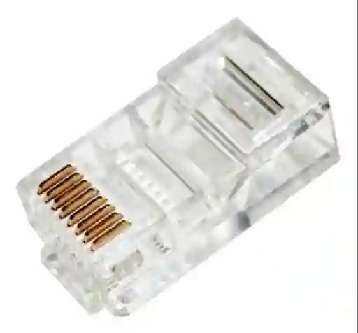 Conector De Red Plug Rj45 Cat 6e X 100 Unidades