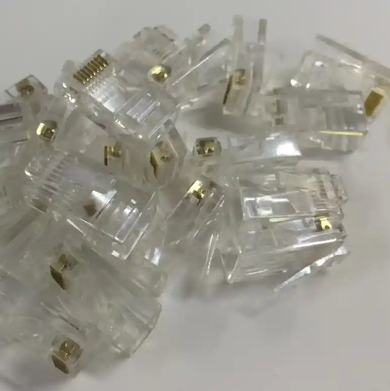 Conector De Red Plug Rj45 Cat 6e X 100 Unidades