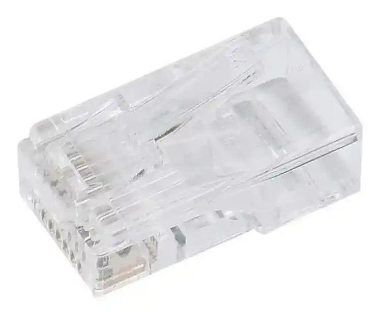 Conector De Red Plug Rj45 Cat 6e X 100 Unidades
