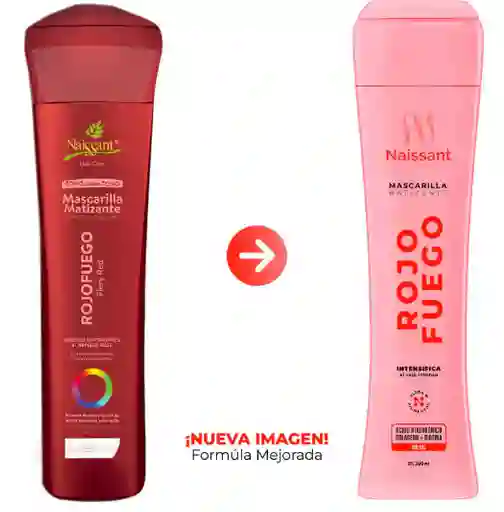 Naissant Mascarilla Matizante Rojo Fuego