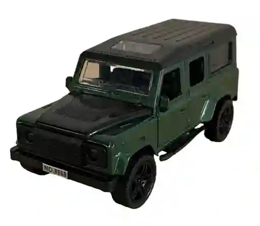 Vehículo Land Rover Defender Escala 1:32 Color Verde Militar