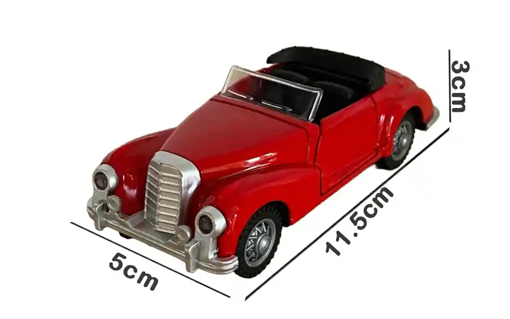 Vehículo Mercedes 300s Cabriolet Escala 1:32 Color Rojo