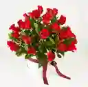 Caja De Rosas Rojas Color Paste