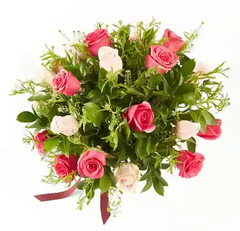 Caja De Rosas Rojas Color Paste