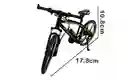 Bicicleta De Metal Escala 1:20 Color Negro