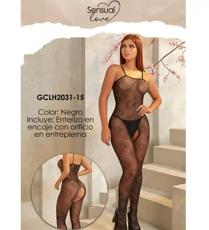 Malla Enteriza Elastica Malibu Hueco Entrepierna
