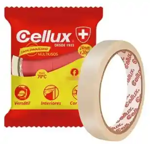 Cinta De Enmascarar Marca Cellux. 18mm X 20m
