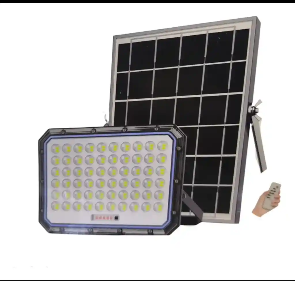 Kit Lampara Exterior Reflector 500w + Panel Solar + Control