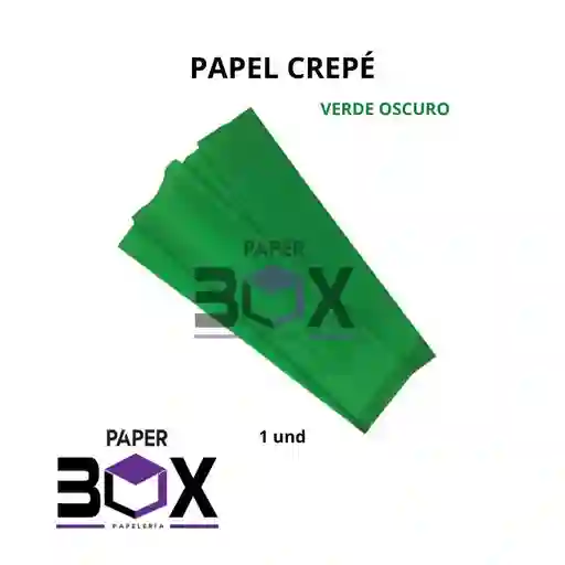 Papel Crepe Verde Oscuro