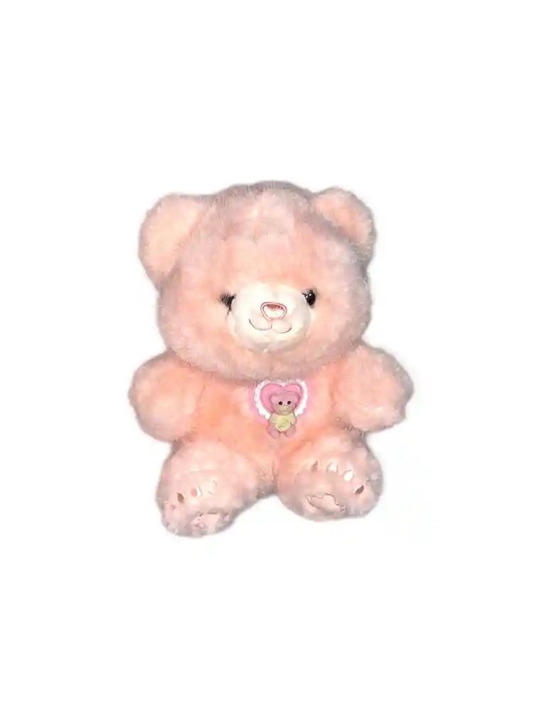 Peluche Oso Rosado Con Adorno