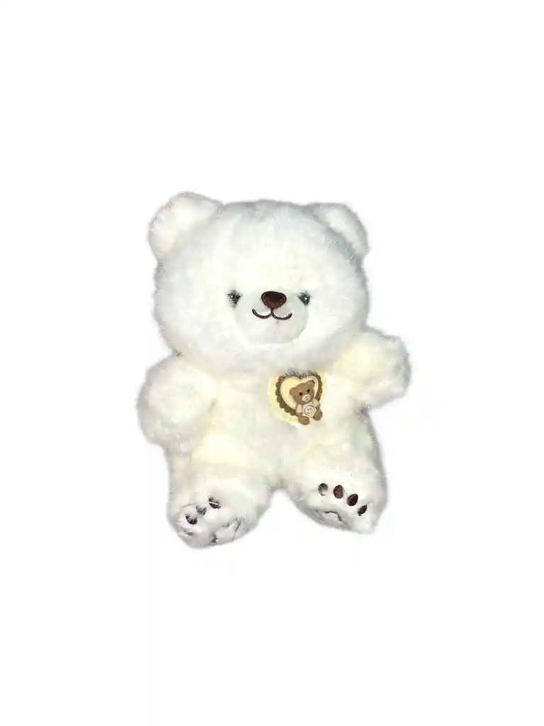 Peluche Oso Blanco Con Adorno