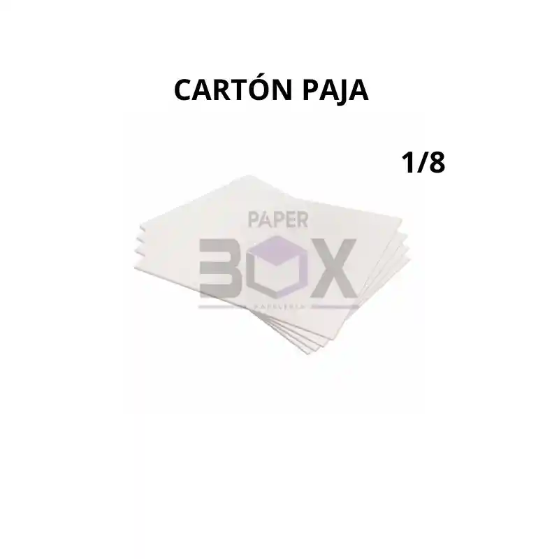 Cartón Paja Octavo 1/8