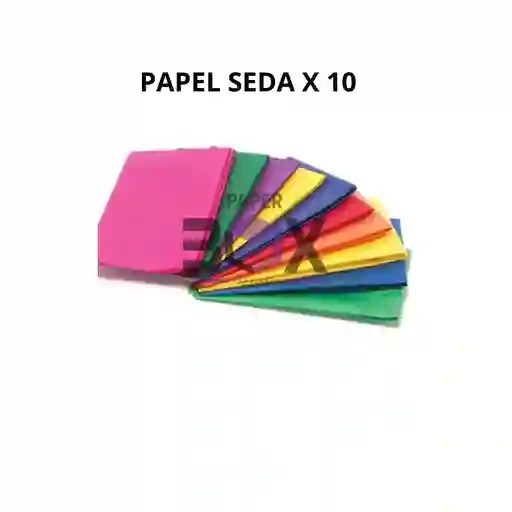 Papelseda Colores Surtidos X 10