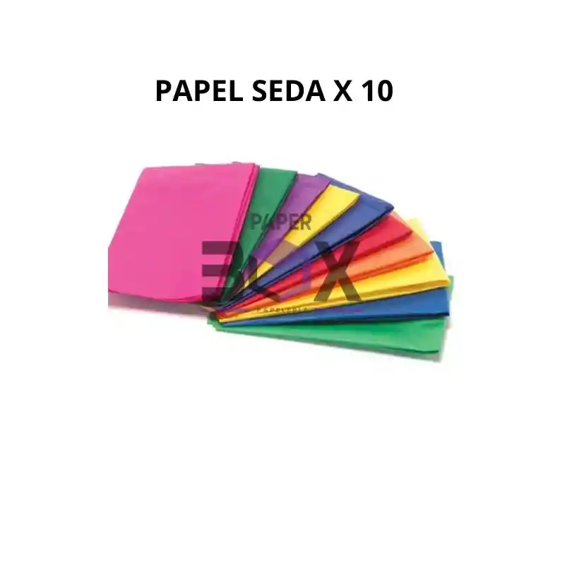 Papelseda Colores Surtidos X 10