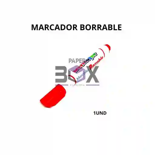 Marcador Borrable Rojo