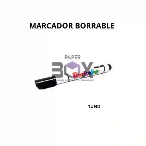 Marcador Borrable Negro