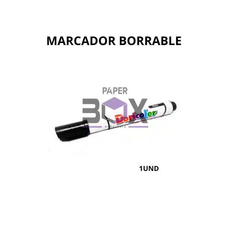 Marcador Borrable Negro