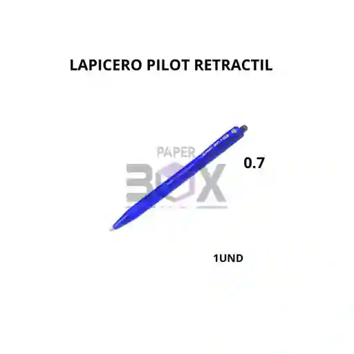 Lapicero Pilot Retráctil Azul