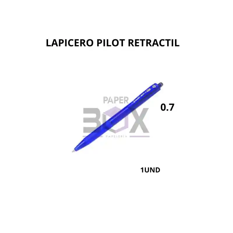 Lapicero Pilot Retráctil Azul