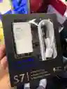 Cargador Completo V8 Cable + Adaptador Samsung Blanco