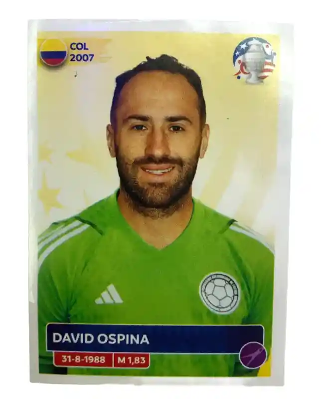 Lamina De David Ospina Para Album Copa America Usa 2024