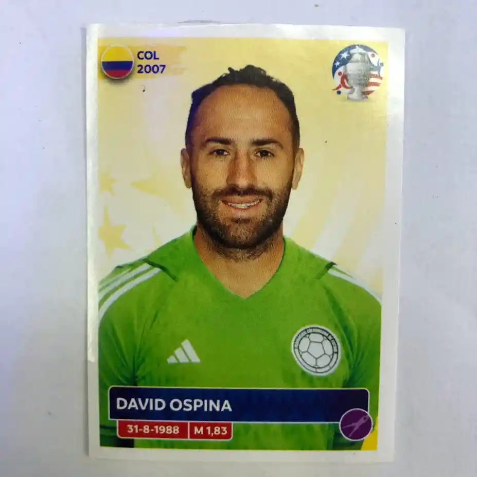 Lamina De David Ospina Para Album Copa America Usa 2024
