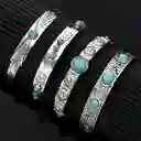 4 Pulseras Ajustables De Estilo Bohemio