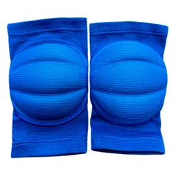 Set X2 Rodilleras Voleibol Voley Acolchada Protección Azul