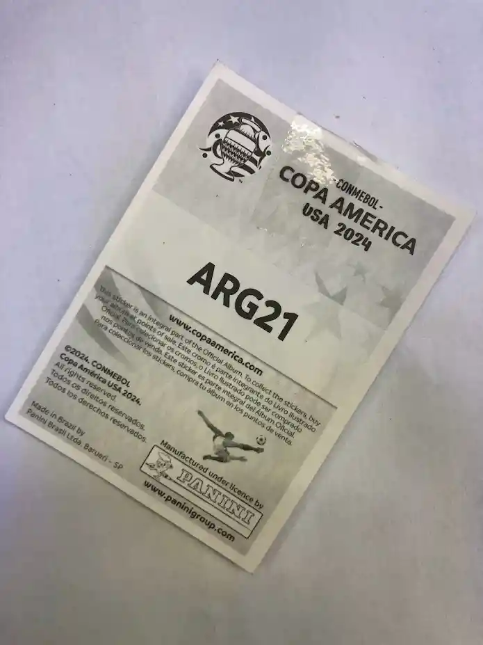 Lamina De Angel Di Maria Para Album Copa America Usa 2024