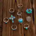 10 Piezas De Anillos