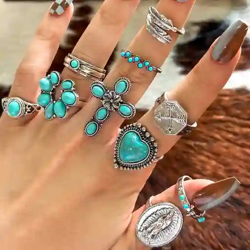 10 Piezas De Anillos