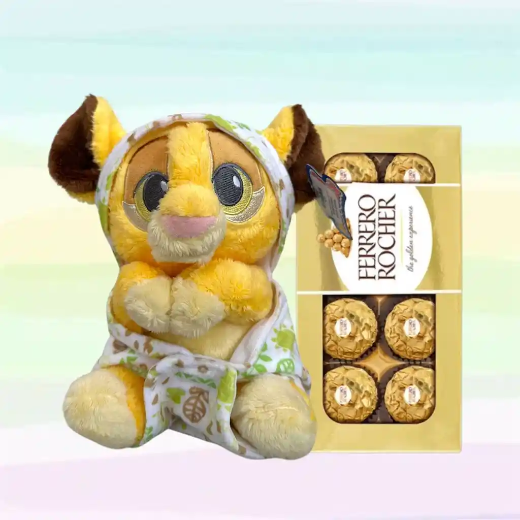 Peluche Simba Bebé Y Ferrero Rocher