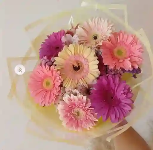 Flores Bouquet Gerberas Con Astromelias