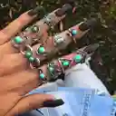 Conjunto De 11 Anillos De Estilo Vintage
