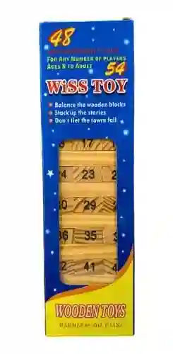 Torre De Jenga X54 Piezas 16x5x5cm