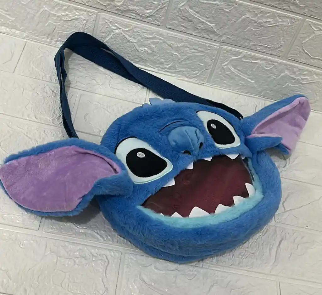 Bolso Stitch Dientes Con Cuerda Graduable