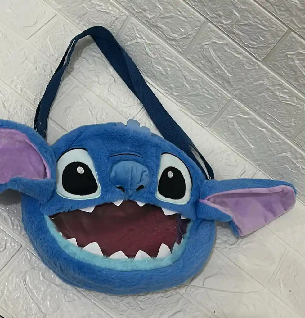 Bolso Stitch Dientes Con Cuerda Graduable