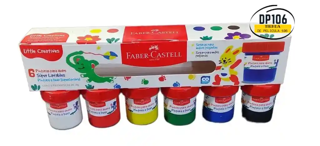 Pintura Para Dedos 30 Gr X 6 Pintudeditos