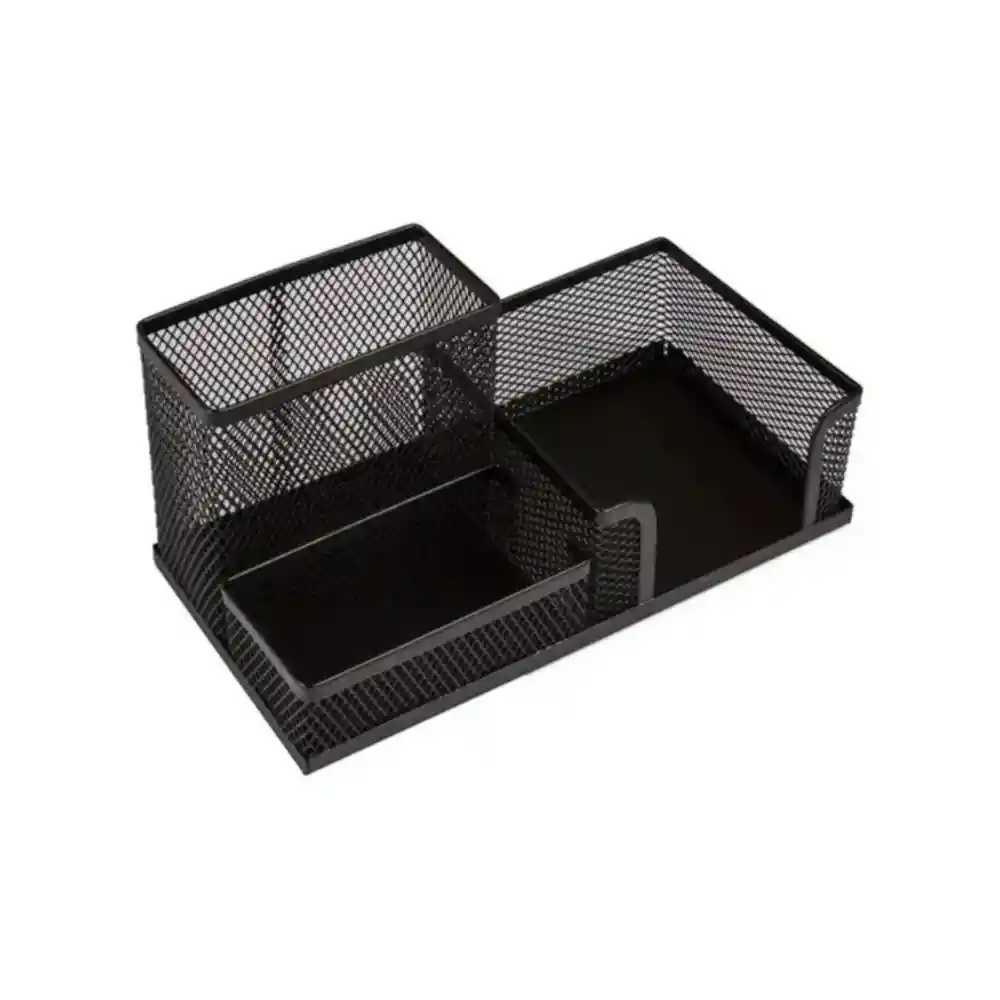 Organizador De Oficina Para Bolígrafos Color Negro Zz03