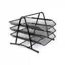Organizador Porta Documentos 3 Niveles Color Negro Zz02