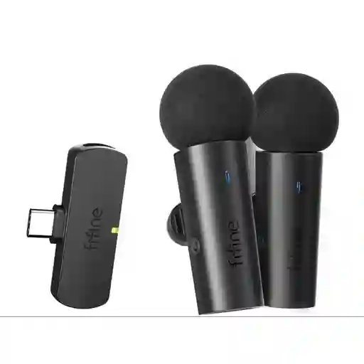 Fifine M8 Lavalier Inalámbrico 2 Micrófonos De Solapa Tipo C