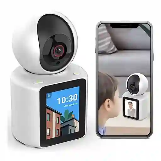 Camara De Seguridad Wifi Ip Con Pantalla Videollamada