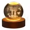 Lámpara En Bola De Cristal 3d Mejores Amigas L01