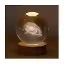 Lámpara En Bola De Cristal 3d Galaxia L02