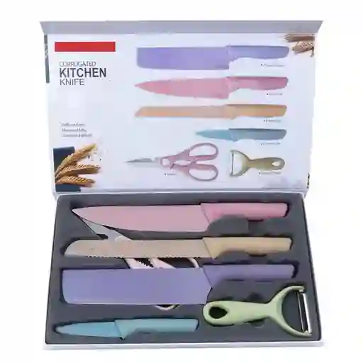 Set De Cuchillos De Colores