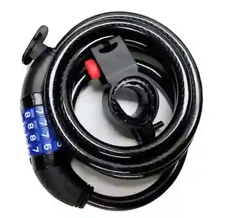 Candado Cable Espiral De Clave 10x150