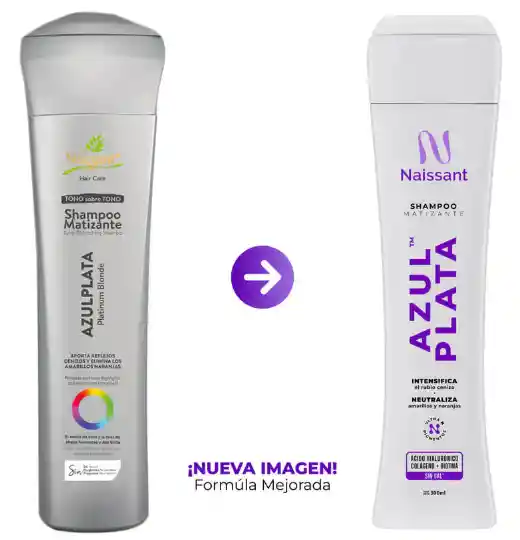 Naissant Shampoo Matizante Azul Plata