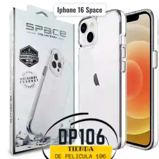 Iphone 16 Space Transparente Forro De Proteccion